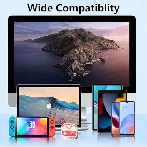 TV Dock Station for Switch 2, 3-in-1 USB C Portable TV Docking Station Replacement with 4K@60Hz HDMI Adapter/PD 100W/USB 3.0, Travel Dock for Nintendo Switch2/ Switch1/ OLED/Steam Deck