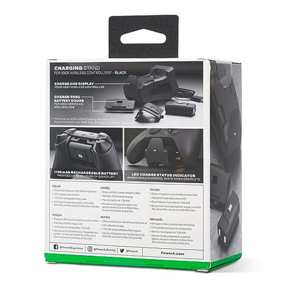 PowerA Solo Charging Stand for Xbox Series X|S - Black, Works with Xbox One, Charging Station for Xbox Wireless Controller, Officially Licensed - style: Solo Charge Black