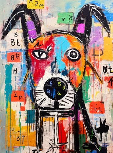 Cross & Glory | Jigsaw Puzzles for Adults | Geometric Dog Dreamscape | Abstract Art | 2mm Thick Pieces | Bonus Reference Poster | Satin Finish | Ages 14+ - color: Geometric Dog Dreamscape