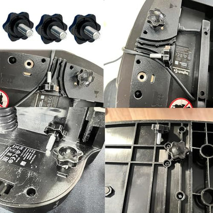 for Logitech Steering Pedal Fixed Screw,8PCS Steering Wheel Screw Clamp Pedal Mounting Screws Bolt for Logitech G25 G27 G29 G920 G923 (Black)