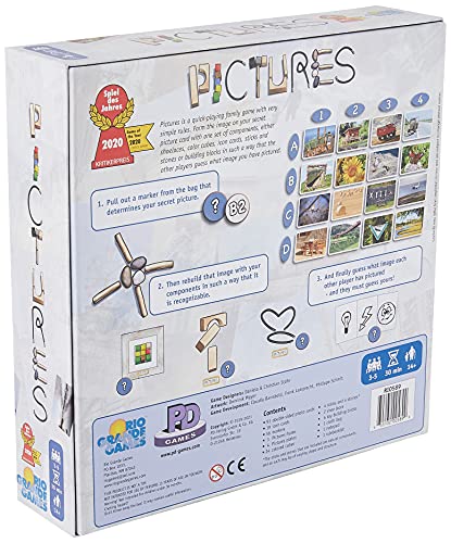 Rio Grande Games Pictures Family Board Game, 3-5 Players, 30 Minute Games for Kids Ages 8 and Up