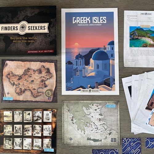 Mystery Game | Greek Isles: The Pirates' Code - Be a Detective and Investigate an Unsolved Case, Escape Room Style Puzzles, for Game Night, Date Night, or Solo | Unlock thrilling adventures with immersive puzzles, clever codes, and captivating Greek Isles