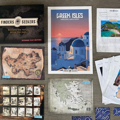 Mystery Game | Greek Isles: The Pirates' Code - Be a Detective and Investigate an Unsolved Case, Escape Room Style Puzzles, for Game Night, Date Night, or Solo | Unlock thrilling adventures with immersive puzzles, clever codes, and captivating Greek Isles