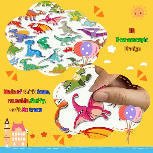 Kalysky 6Set Puffy Sticker Books for Kids 2-4, 3D Reusable Stickers Books for Toddlers 1-3 2-4,Farm+Animal+Dinosaurs+Ocean World+Space+Vehicle - color: 6 Set - Farm/Animal/Dinosaurs/Ocean/Space/Vehicle