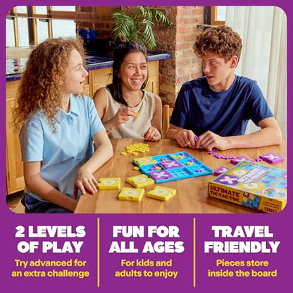 Ultimate Tic Tac Toe™ By Relatable, Exciting Board Games for Family Gatherings, Great Classroom Games for Kids, Includes 1 Board, 41 Mini X's, 40 Mini O's, 5 Large X's, 5 Large O's