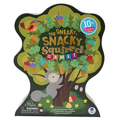 Educational Insights Sneaky, Snacky Squirrel Game! Special Edition, Easter Game for Toddler & Preschoolers, Color Matching, Fine Motor Skills, Ages 3+