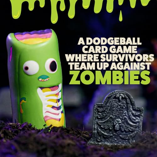 Exploding Kittens Zombie Burrito 3-6 Players, Age7+ Dodgeball Card Game | Zombies vs Survivors! Collect matching cards, use special powers, and throw squishy burritos to win team battles. - size: 9 inches x 10 inches x 3 inches, style: Zombie Burrito