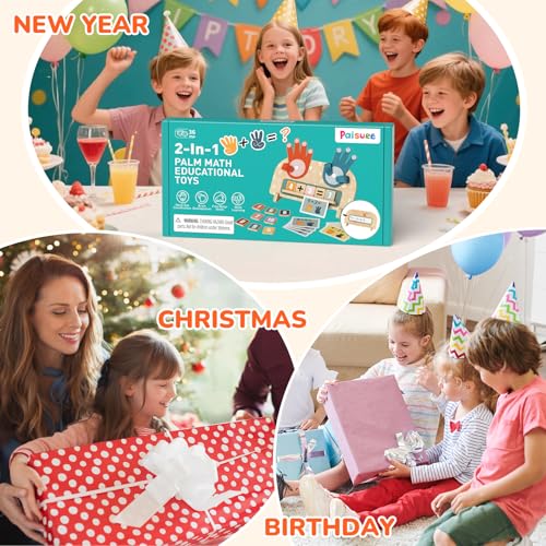 Montessori Math Toy for Kids 3-5, Double-Sided Finger Counting Board with Writing Board & Number Blocks, Preschool Learning Toy for Addition & Subtraction, Educational Gift - size: SIZE B