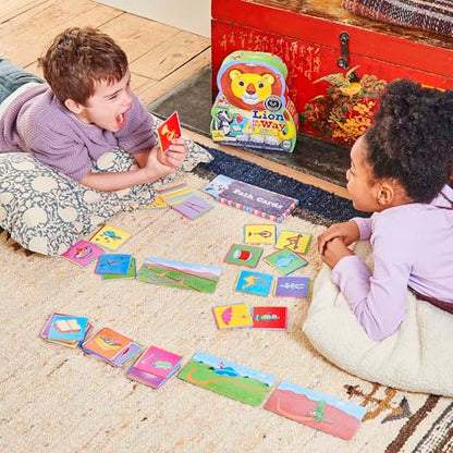 eeBoo Lion in My Way Game - Award Winning Cooperative & Imaginative Problem Solving Game, Screen-Free Fun for 2-4 Players, Kids Ages 5 and up - style: Lion in My Way