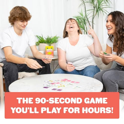 Exploding Kittens Happy Salmon Matching Card Game, 3-8 Players, Ages 6+ | Frantically shout your actions, find a matching player, complete the action, and discard your card. Fast 90-second travel fun