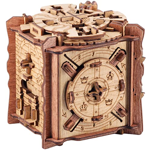 iDventure Cluebox Camelot, Escape Room in a Wooden Puzzle Box for Adults - color: Camelot