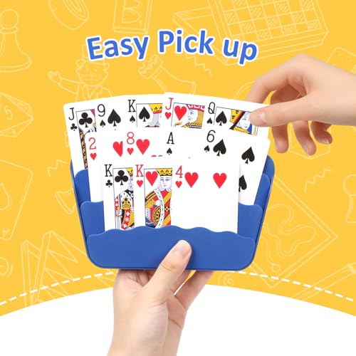 4 Pack Playing Cards Holder - color: 4 Pack Dark Blue