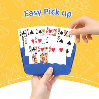 4 Pack Playing Cards Holder - color: 4 Pack Dark Blue