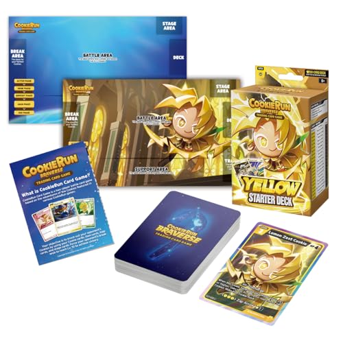 CookieRun Trading Card Game: Starter Deck Yellow | 2 Player Competitive TCG | 20 Minutes | Includes 60 Cards - style: Yellow