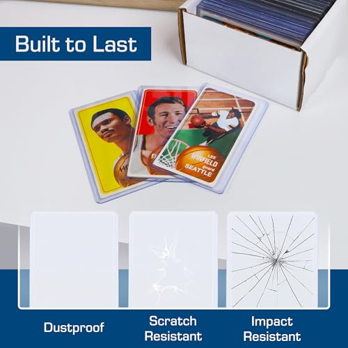 BCW Tall Card Topload Holders – 25 Pack | Premium Top Loaders for Sports Trading Cards | Fits Tall Basketball, Football, Widevision Cards | Clear Rigid Toploader Card Protectors