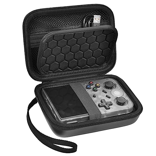 PAIYULE Travel Case for R36S RG353V RG353VS Handheld Game Console -Black | Game Boy Retro Console, Handheld Emulator Storage, Console Organizer, Android Game Console, Travel Carrying Bag, Box Only - color: Black, style: For R36s