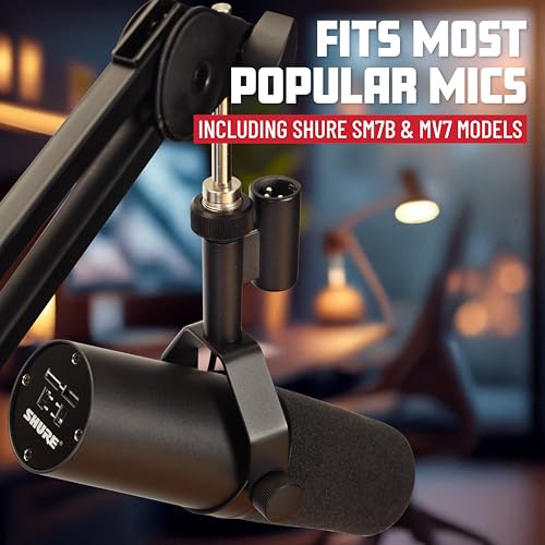 Gator Frameworks Deluxe Spring-loaded Desk-Mounted Microphone Boom Arm for Broadcasts, Podcasts, Content Creation, Live Streaming, & Similar Applications (GFWMICBCBM2000) - style: 2000 Series