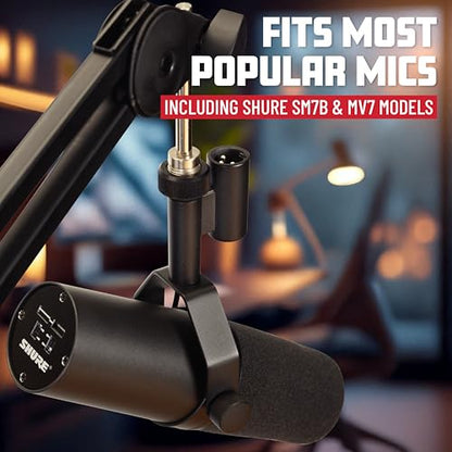 Gator Frameworks Deluxe Spring-loaded Desk-Mounted Microphone Boom Arm for Broadcasts, Podcasts, Content Creation, Live Streaming, & Similar Applications (GFWMICBCBM2000) - style: 2000 Series