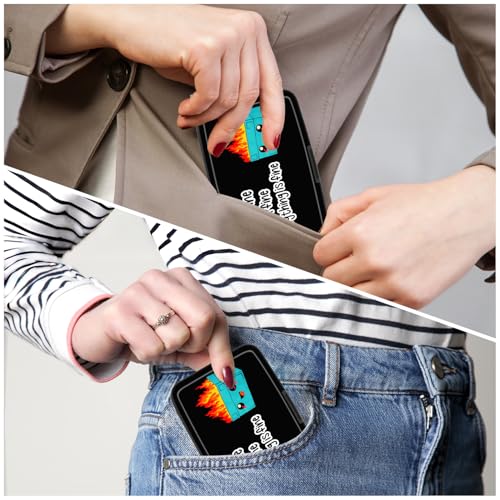 Card Holder Credit Cards Holder for Women RFID wallet women Business Card Holder Wallet Mini Aluminum Card Wallet RFID Blocking Slim Metal Hard Card for Women, Art Dumpster - color: Art Dumpster