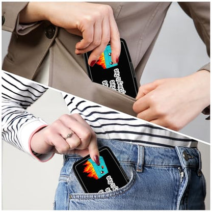 Card Holder Credit Cards Holder for Women RFID wallet women Business Card Holder Wallet Mini Aluminum Card Wallet RFID Blocking Slim Metal Hard Card for Women, Art Dumpster - color: Art Dumpster