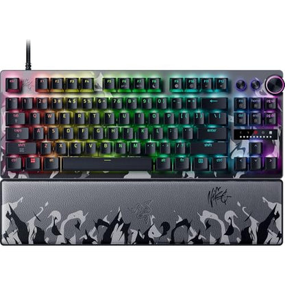 Razer Huntsman V3 Pro TKL 8KHz Esports Gaming Keyboard: Analog Optical Switches Gen 2-8000 Hz Polling Snap Tap - Rapid Trigger - Adjustable Actuation - Media Controls - Niko Edition - color: Niko Edition, size: TKL, style: 8000 Hz Polling