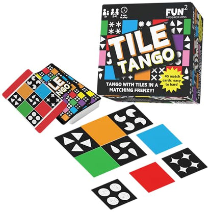 Tile Tango Matching Game - Family Puzzle Game, Board Game for Kids & Families, Travel Game, Develop Problem Solving Skills, Speed Skills and Focus Skills