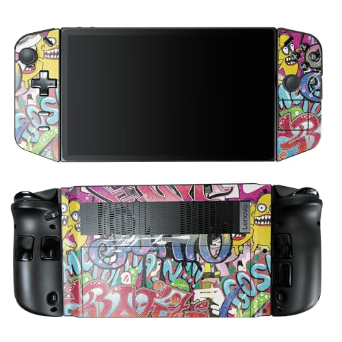 Glossy Glitter Gaming Skin Compatible with Lenovo Legion Go - Funky Graffiti - Premium 3M Vinyl Protective Wrap Decal Cover - Easy to Apply | Crafted in The USA by MightySkins - color: Funky Graffiti, style: Glossy Glitter Finish