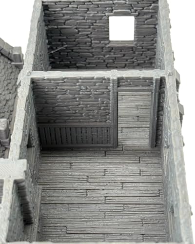 Walter's Residence Terrain 28mm | Colonial house terrain for medieval towns, historical villages, Dungeons & Dragons, tabletop RPGs, and wargaming.