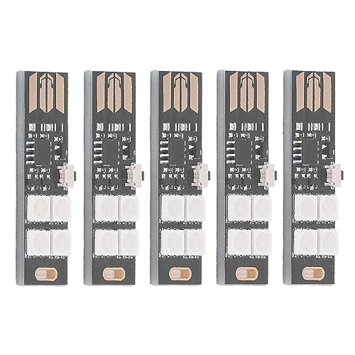 5Pcs Super Mini USB Light Kit – Ultra Slim 7-Color RGB LED Backlight for TV, Laptop, Desk