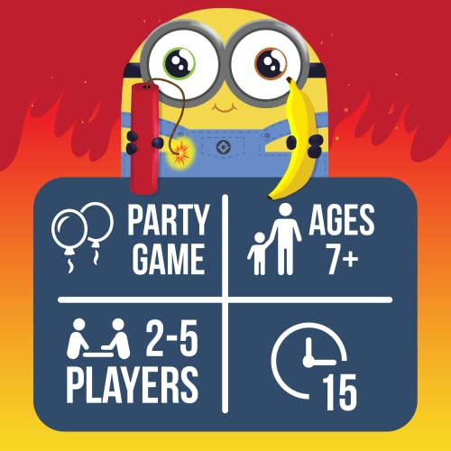 Exploding Minions by Exploding Kittens - 2-5 Players - Ages 7+ - 15 Minutes to Play - Minions Themed High Stakes Card Game - Party Game, Ideal for Family Night, Kid and Adult