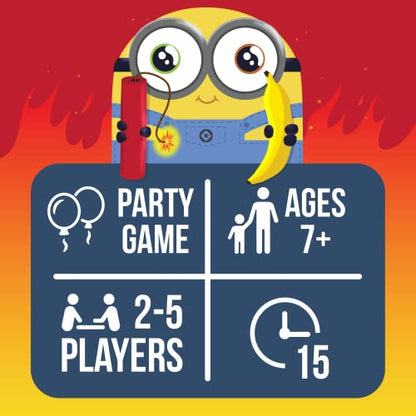 Exploding Minions by Exploding Kittens - 2-5 Players - Ages 7+ - 15 Minutes to Play - Minions Themed High Stakes Card Game - Party Game, Ideal for Family Night, Kid and Adult