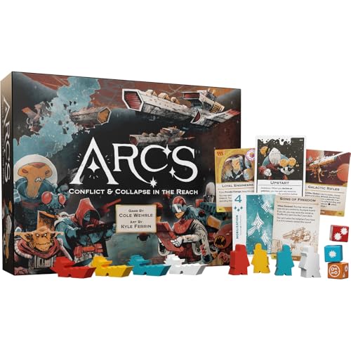 Arcs Board Game by Leder Games | Ages 14+ | 2–4 Players | Tactical Space Opera Strategy Game with Trick-Taking Action System, Galactic Warfare, Diplomacy & Asymmetric Play