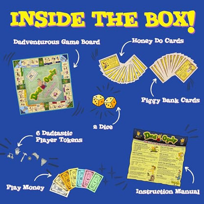 DadOpoly – The Hilarious Family Board Game for Dads and Kids, Family Night Laughs, and Dad Humor Fun