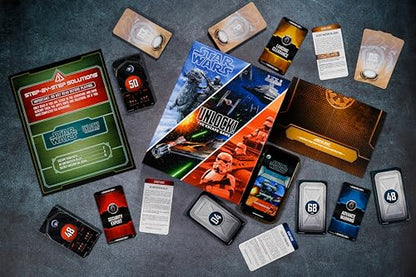 Asmodee Star Wars UNLOCK! The Escape Game - Embark on Epic Escape Room Adventures in a Galaxy Far, Far Away, Cooperative Game for Kids & Adults, Ages 10+, 1-6 Players, 1 Hour Playtime