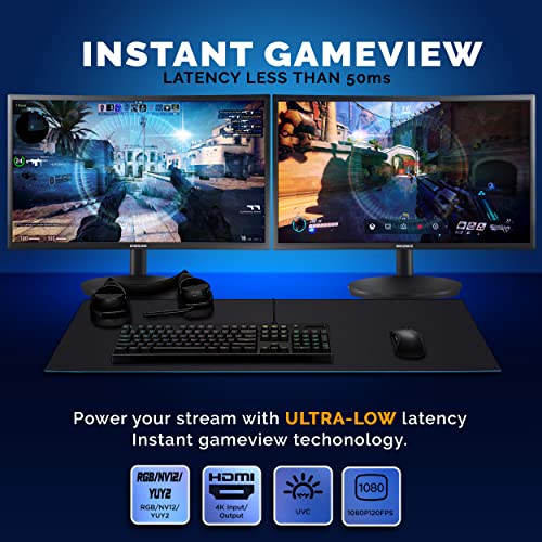 Pyle Live Gamer HDMI 4K Live Record and Stream, Multi Video Format Support, Audio-VideoLine in/Out, Super High Speed, Real Time Gameplay, Conference Live Broadcast, PCI-E Gen2 - PLINK4 - style: Video PCI-E Card
