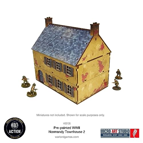 WW2 Normandy Townhouse 2 HDF Prepainted Terrain