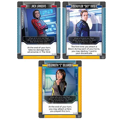 Renegade Game Studios Power Rangers Deck-Building Game S.P.D. Expansion | Stackable card strategy for 2-4 players. Galactic police theme with B-Squad and unique villain attachment mechanics