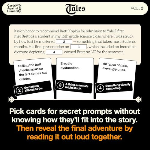 Cards Against Humanity Tales Vol. 2 • A New Twist on The Classic Adult Party Game • Fill in The Blanks of Horrible Stories with Your Cards