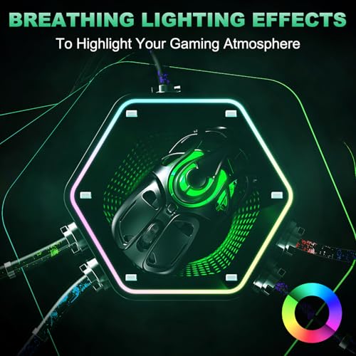 YPBDAN Tri-Mode Wireless Gaming Mouse with RGB, 10000 DPI | 2.4G/USB-C/Bluetooth 5.3 Mouse, 60H Battery, Ultra-Light Ergonomic Rechargeable Design for PC Mac Laptop