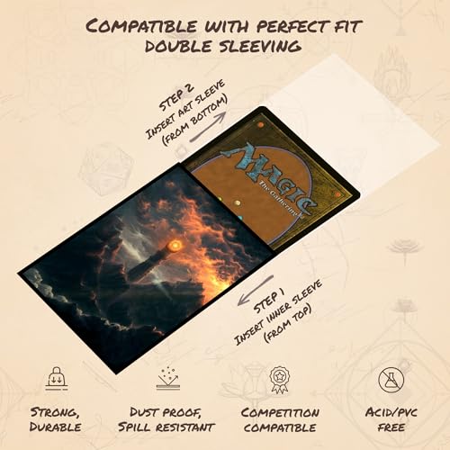 Eye in the Sky - MTG Card Sleeves, 104ct, Standard Size, Smooth | Double Sleeving Compatible, Smudge Resistant Matte Back, Compatible with Standard 66x92mm TCG and Magic The Gathering Cards. - color: Eye in the Sky, size: Smooth