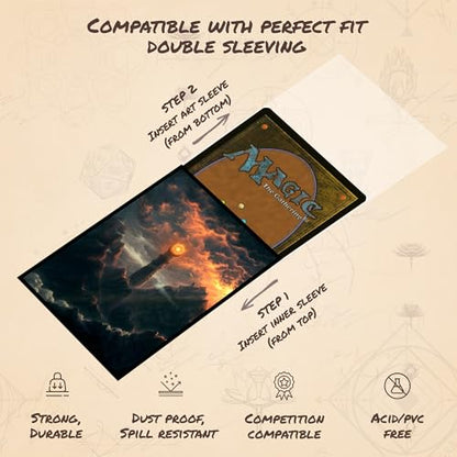 Eye in the Sky - MTG Card Sleeves, 104ct, Standard Size, Smooth | Double Sleeving Compatible, Smudge Resistant Matte Back, Compatible with Standard 66x92mm TCG and Magic The Gathering Cards. - color: Eye in the Sky, size: Smooth