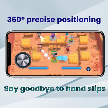 Game Joystick Mobile Phone Joystick para Celular Game Control Mini Controller Touch Screen Joypad for iPad iPhone Android Mobile Tablet Smart Phone, Black