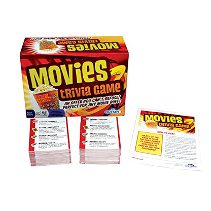 Outset Media Movies Trivia Game - Party Game - Family Game - Travel Game - Fun and Easy to Play - 880 Trivia Questions - for 2 or More Players - Ages 12+