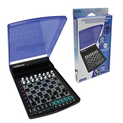 Lexibook, Electronic Travel Chess Set, LCG500 | 32 pieces, 64 difficulty levels, 1-2 players, Strategy game - style: LCG500