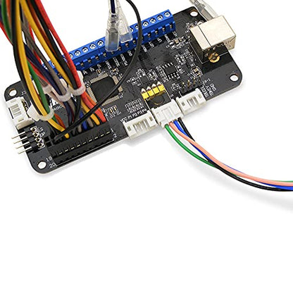 Universal Fighting Board Cables Quick Connect 20-Pin Joystick/Button Easy Plug Harness 4-Pin Touchpad Button Harness for Fighting Game Controller Board - color: For hit buttons