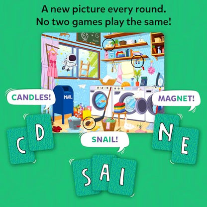 Skillmatics Who Saw What? in 60 Seconds – Memory Card & Board Game for Kids | Fast-Paced Fun for Family Game Night, Quick-Thinking Party Game for Kids,Teens & Adults, Gift for Ages 7, 8, 9 & Up