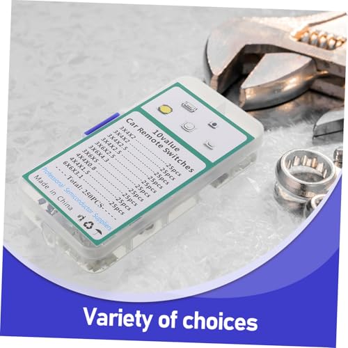250pcs Push Button Switch Kit Momentary Tactile Push Switches for Car Arcade Game Parts Replacement Automotive