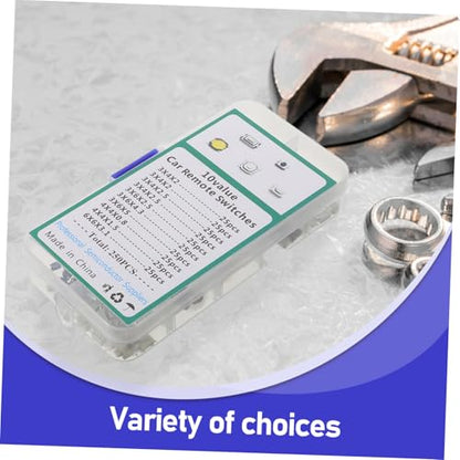 250pcs Push Button Switch Kit Momentary Tactile Push Switches for Car Arcade Game Parts Replacement Automotive