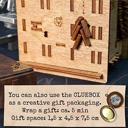 iDventure Cluebox Schroedinger's Cat, Brain Teaser Puzzle Box for Adults | Since-inspired Wooden Escape Room Puzzle, Clever Mechanisms, Secret Locks, Smart Gift for Men and Puzzle lovers, 3D Puzzle - color: Schroedinger's Cat