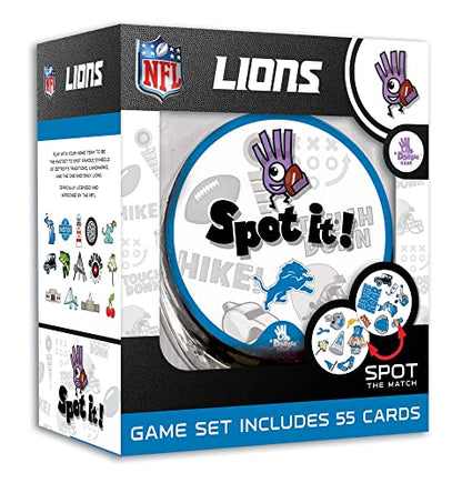 MasterPieces Game Day - NFL Detroit Lions Spot It Game For Kids, Adults, and Family - style: Detroit Lions